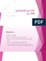 Teaching Speaking With An IWB