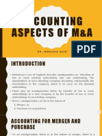 Accounting Aspects of M&a