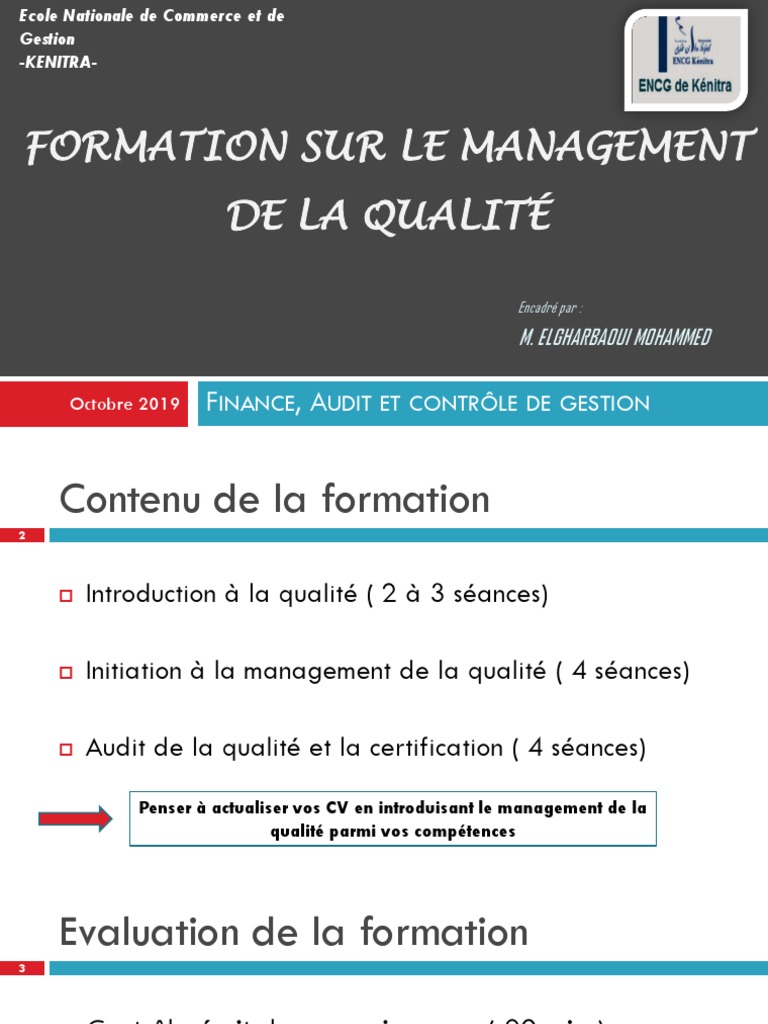 Formation en Management de la Qualité | PDF | Business | Économie