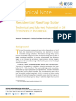 Residential rooftop solar potential across Indonesia