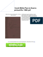 Biblia para La Guerra Espiritual-Rvr 1960