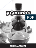 Classic Yonanas User Manual PDF