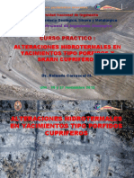 Alteraciones hidrotermales en yacimientos tipo porfidos cupríferos