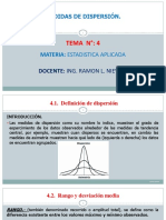 Tema 4 Medidas de Dispersion PDF