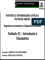 PUC - CINEMATICA - A01 - Introducao - Cinematica - 2x1
