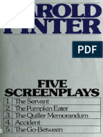 Pinter, Harold - Five Screenplays (Grove, 1973) PDF