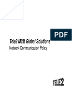 Tele2 M2M Global Solutions: Network Communication Policy