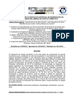 EFEITO DA RADIAÇÃO ULTRAVIOLETA ARTIFICIAL NA DESINFECÇÃO DE MICRORGANIMOS EM LÂMINAS DE ESGOTO DOMÉSTICO