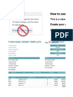 PURCHASE ORDER TEMPLATE