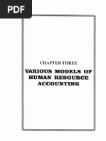 Various Models of Human Resource Accounting: Chapter Three