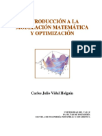 Introduccion A La Modelacion Matematica y Optimizacion 14ENE2011 PDF