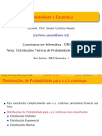 Probabilidade e distribuições contínuas