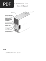 Dell™ Dimension™ E521 Owner's Manual: Model DCSM