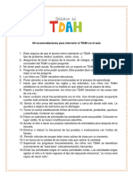 60 Recomendaciones para Intervenir El Tdah en El Aula