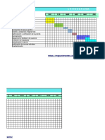 Cronograma Plantilla Plan de Marketing Digital