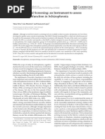 INECO Frontal Screening: An Instrument To Assess Executive Dysfunction in Schizophrenia