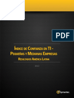 Symantec - 2013 - Indice de Confianza en TI - PYMES PDF