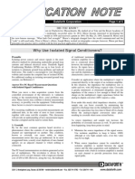 Why Use Isolated Signal Conditioners?: AN116 Dataforth Corporation Page 1 of 5