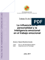 La Influencia de La Personalidad y La Inteligencia Emocional en El Trabajo Emocional