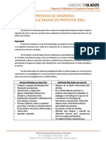 Aprendizaje Basado Proyectos (PBL)