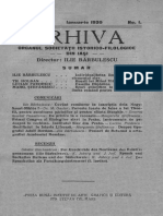 Arhiva Societăţii Ştiinţifice şi Literare din Iaşi, 37, nr. 01, ianuarie 1930 