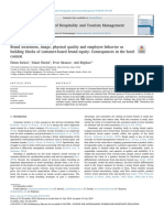 Brand Awareness Image Physical Quality and Employee - 2019 - Journal of Hospi PDF