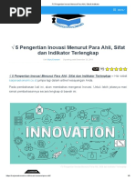 Pengertian Inovasi Menurut Para Ahli Sifat Indikator Pdf