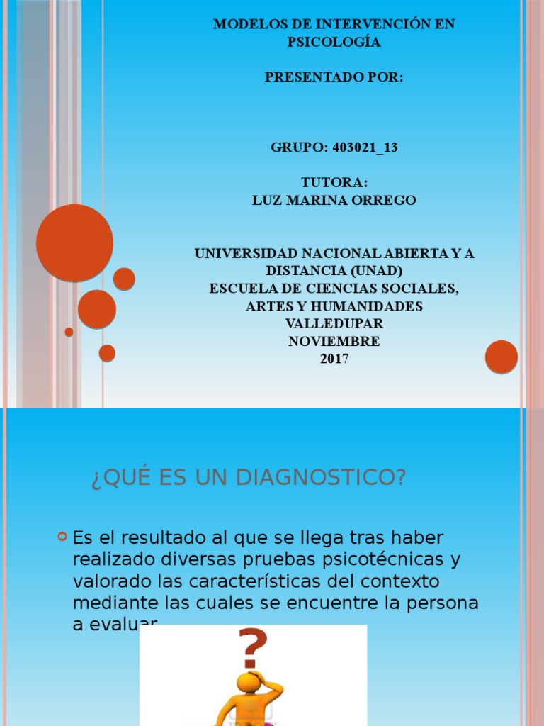Modelos de Intervención en Psicología | PDF | Sicología | Cognición