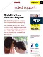 In Control Factsheet 36 Mental Health and Self-Directed Support