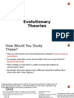 3 - Evolutionary Theories in Psychology - To Post