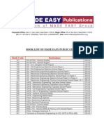 Book List of Made Easy Publications: Book Code Particulars MRP