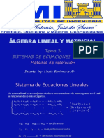 Sistemas de Ecuaciones Lineales - Métodos de Resolución