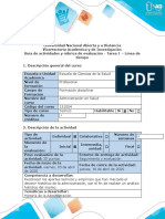 Guía de Actividades y Rúbrica de Evaluación - Tarea 1 - Linea de Tiempo