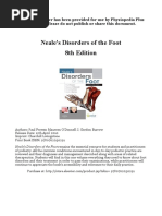 Neale's Disorders of The Foot 8th Edition