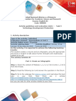 Activities Guide and Evaluation Rubric - Unit 3 - Task 5 - Technology Development Production