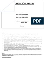 PLANIFICACIÓN ANUAL 2019 6to