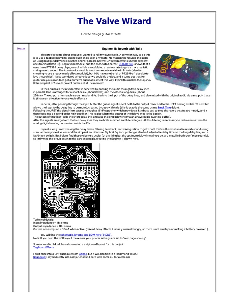 The Valve Wizard Equinox Reverb PDF PDF Computer Engineering