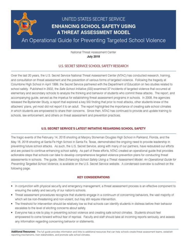 An Operational Guide For Preventing Targeted School Violence PDF