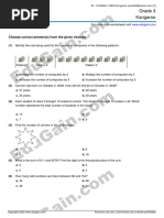 Grade 3 Kangaroo: Choose Correct Answer(s) From The Given Choices