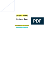 (Project Name) Business Case: Yellow Highlighting Text To Be Replaced Blue Highlighting Example Text