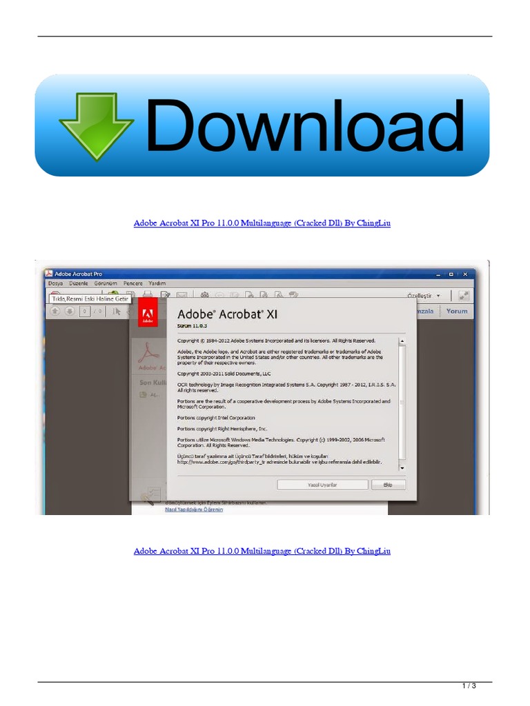 Adobe Acrobat XI Pro 1100 Multilanguage Cracked DLL by ChingLiu PDF