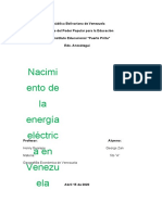 Cómo Nace La Energía Eléctrica en Venezuela