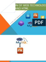 Introduction of Web Technology and HTML: U A G E