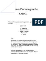 Use of Potassium Permanganate