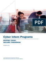 CISA Cyber Intern Brochure