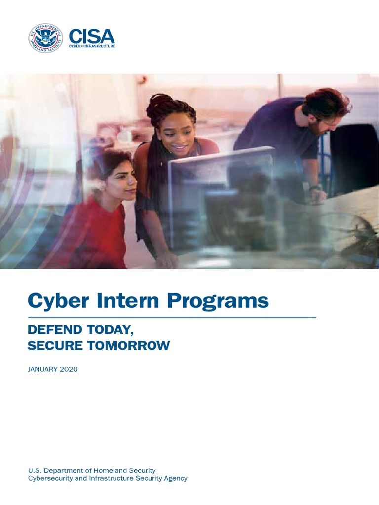 CISA Cyber Intern Brochure | PDF | Computer Security | Security