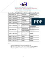 Jadwal Pelatihan ART 09 SMFT-UH