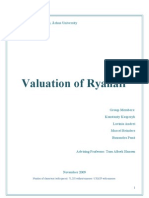 Ryanair Valuation - Corporate Valuation Project