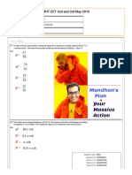MHT CET 2019 2 MAY 1st SHIFT PDF