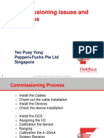 Commissioning Issues and Solutions: Teo Puay Yong Pepperl+Fuchs Pte LTD Singapore